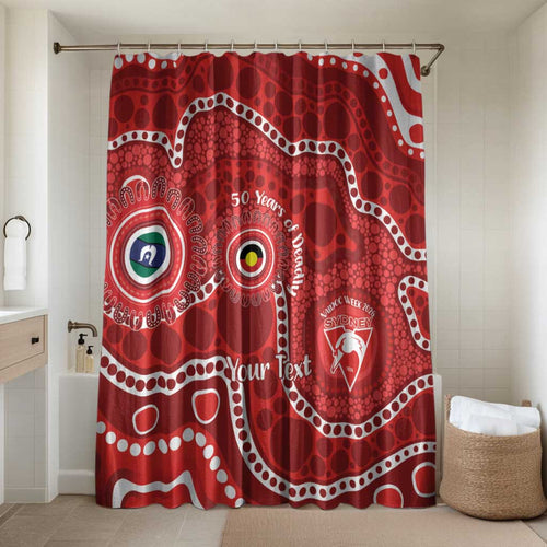 Sydney Swans NAIDOC Week 2026 Personalised Bathroom Set 50 Years of Deadly Aboriginal Art