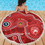 Sydney Swans NAIDOC Week 2026 Personalised Beach Blanket 50 Years of Deadly Aboriginal Art