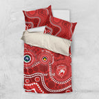 Sydney Swans NAIDOC Week 2026 Personalised Bedding Set 50 Years of Deadly Aboriginal Art