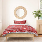 Sydney Swans NAIDOC Week 2026 Personalised Bedding Set 50 Years of Deadly Aboriginal Art