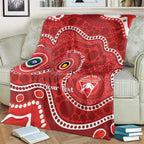 Sydney Swans NAIDOC Week 2026 Personalised Blanket 50 Years of Deadly Aboriginal Art