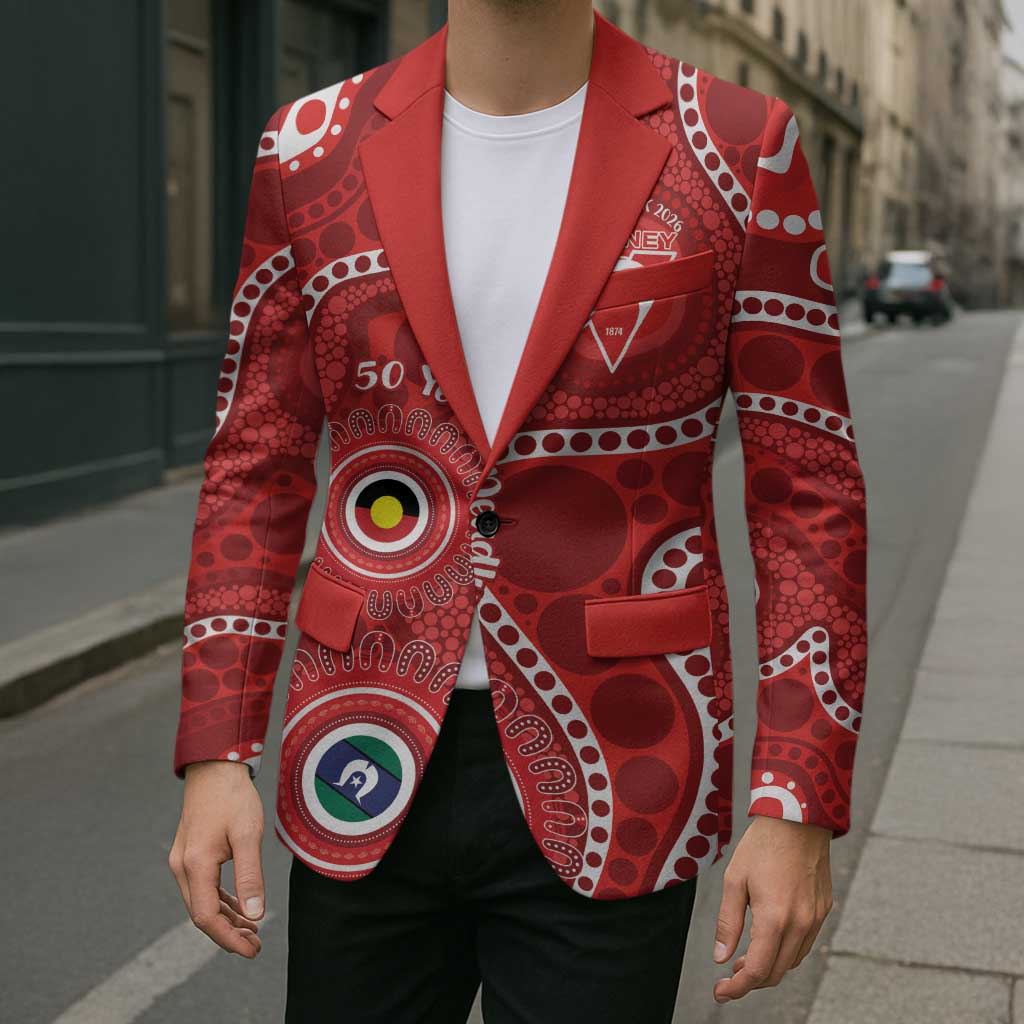 Sydney Swans NAIDOC Week 2026 Personalised Blazer 50 Years of Deadly Aboriginal Art
