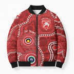 Sydney Swans NAIDOC Week 2026 Personalised Bomber Puffer Jacket 50 Years of Deadly Aboriginal Art