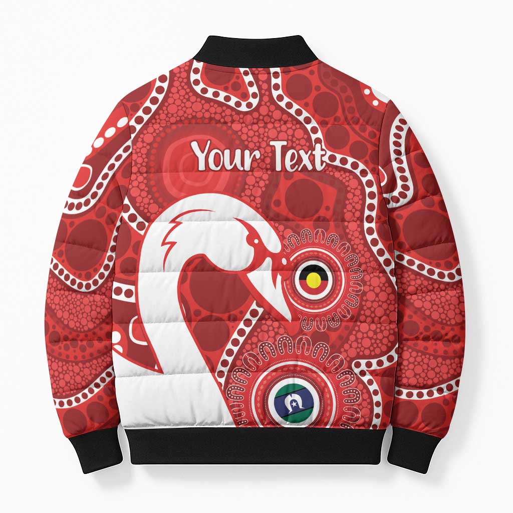 Sydney Swans NAIDOC Week 2026 Personalised Bomber Puffer Jacket 50 Years of Deadly Aboriginal Art