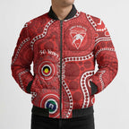 Sydney Swans NAIDOC Week 2026 Personalised Bomber Puffer Jacket 50 Years of Deadly Aboriginal Art