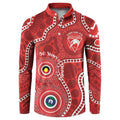 Sydney Swans NAIDOC Week 2026 Personalised Button Sweatshirt 50 Years of Deadly Aboriginal Art