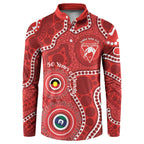 Sydney Swans NAIDOC Week 2026 Personalised Button Sweatshirt 50 Years of Deadly Aboriginal Art