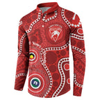 Sydney Swans NAIDOC Week 2026 Personalised Button Sweatshirt 50 Years of Deadly Aboriginal Art