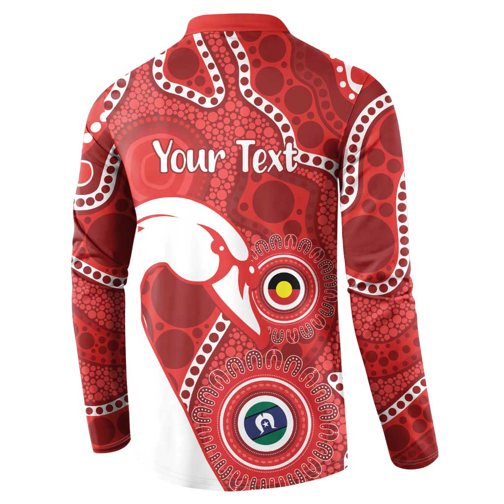 Sydney Swans NAIDOC Week 2026 Personalised Button Sweatshirt 50 Years of Deadly Aboriginal Art
