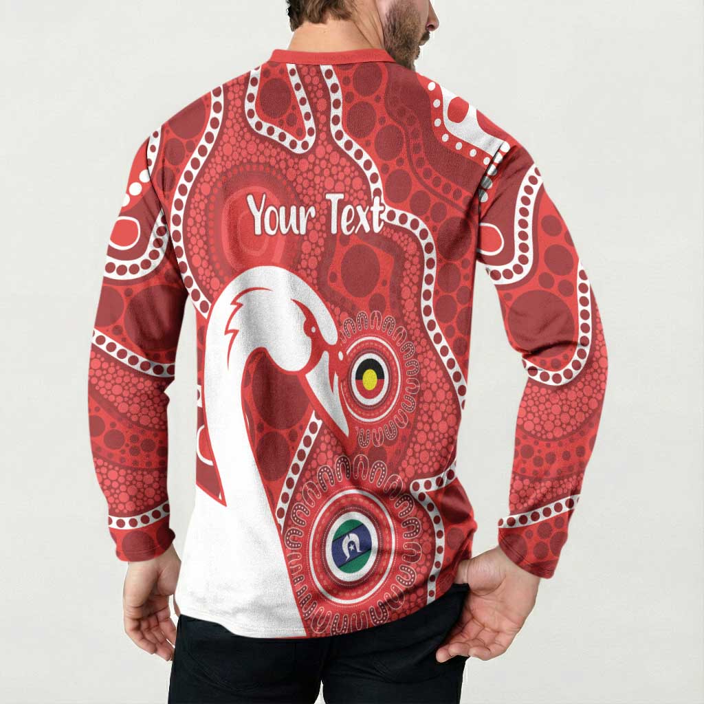 Sydney Swans NAIDOC Week 2026 Personalised Button Sweatshirt 50 Years of Deadly Aboriginal Art