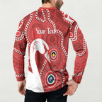 Sydney Swans NAIDOC Week 2026 Personalised Button Sweatshirt 50 Years of Deadly Aboriginal Art