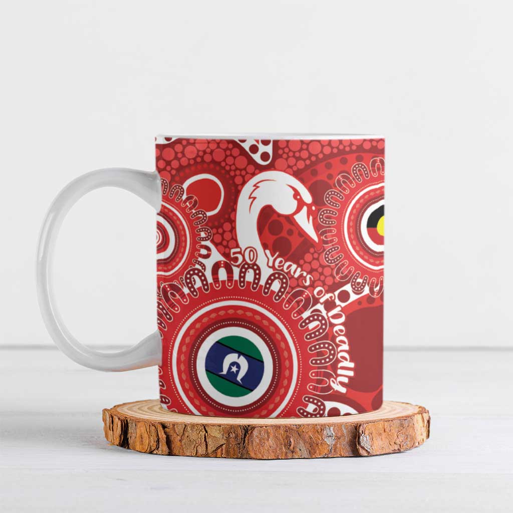 Sydney Swans NAIDOC Week 2026 Personalised Ceramic Mug 50 Years of Deadly Aboriginal Art