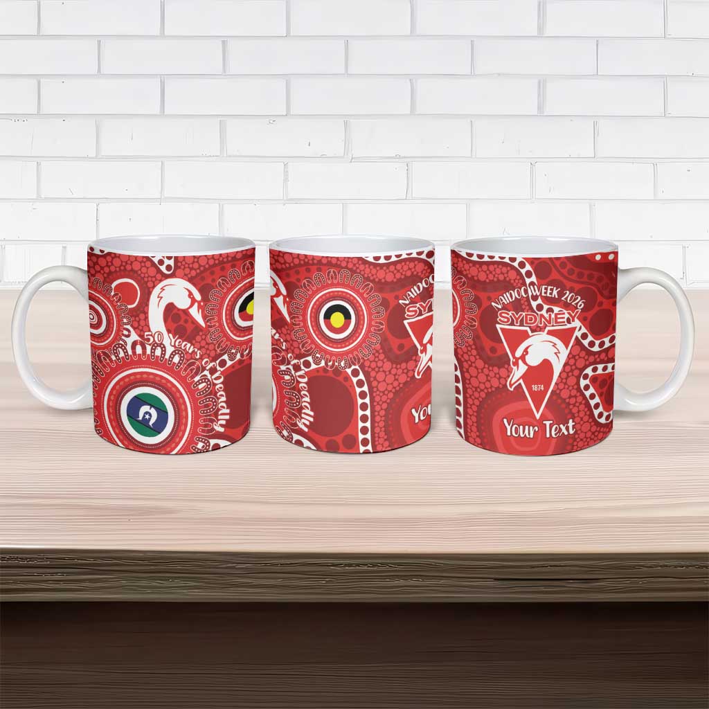 Sydney Swans NAIDOC Week 2026 Personalised Ceramic Mug 50 Years of Deadly Aboriginal Art