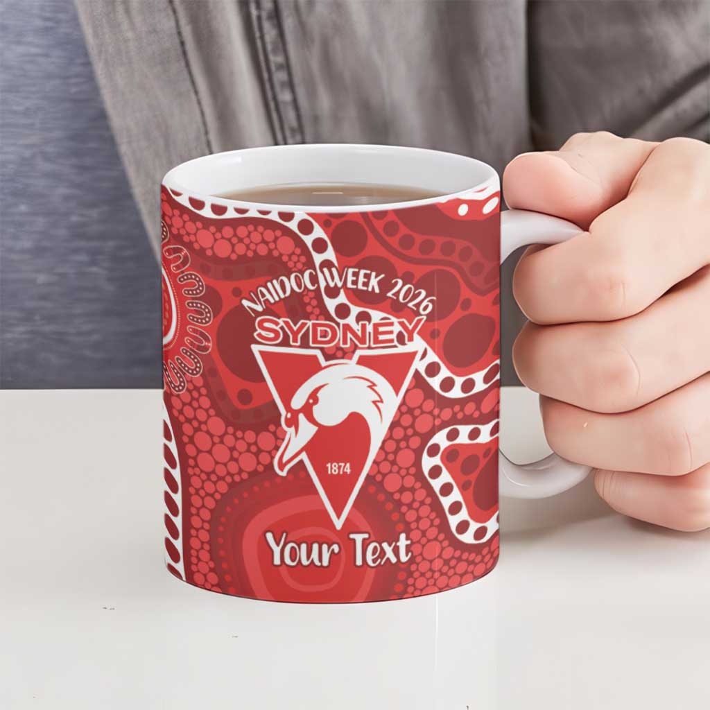 Sydney Swans NAIDOC Week 2026 Personalised Ceramic Mug 50 Years of Deadly Aboriginal Art