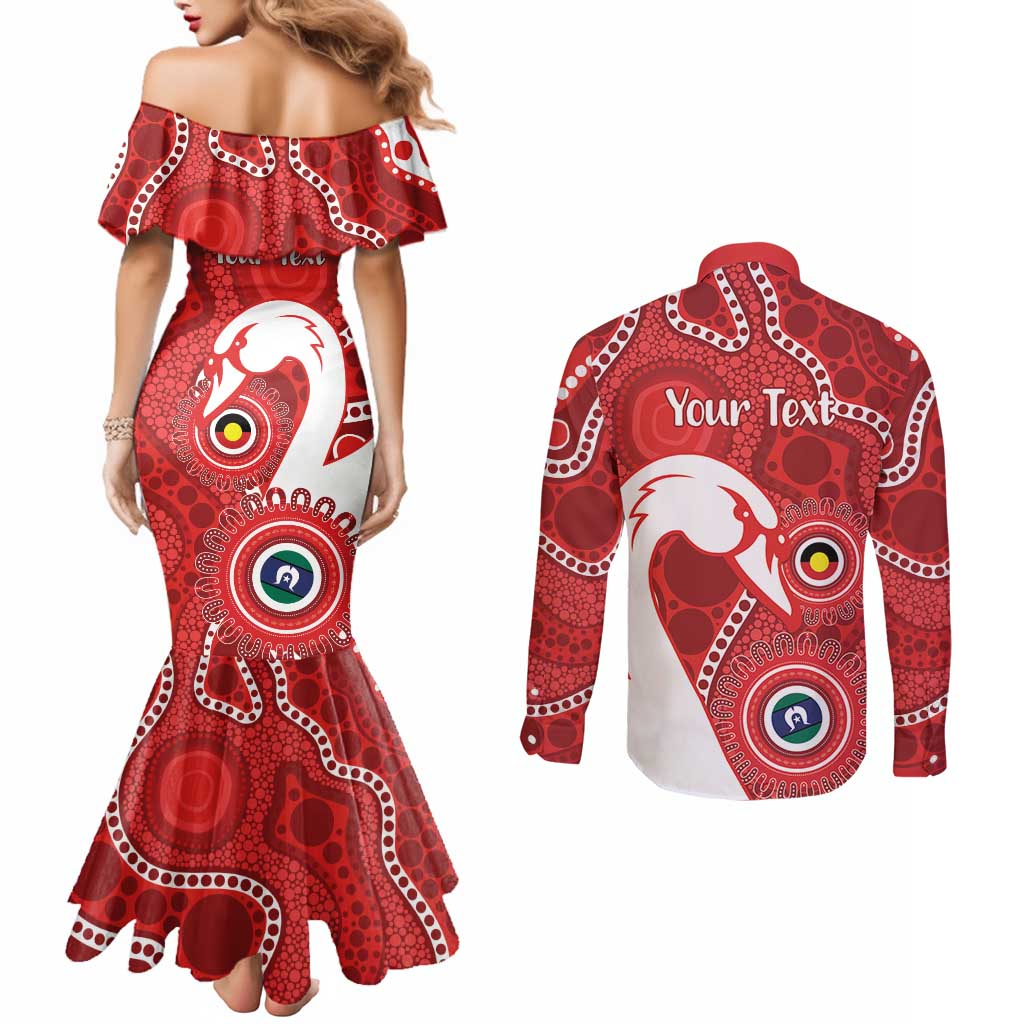 Sydney Swans NAIDOC Week 2026 Personalised Couples Matching Mermaid Dress and Long Sleeve Button Shirt 50 Years of Deadly Aboriginal Art