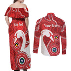 Sydney Swans NAIDOC Week 2026 Personalised Couples Matching Off Shoulder Maxi Dress and Long Sleeve Button Shirt 50 Years of Deadly Aboriginal Art