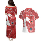 Sydney Swans NAIDOC Week 2026 Personalised Couples Matching Puletasi and Hawaiian Shirt 50 Years of Deadly Aboriginal Art