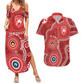 Sydney Swans NAIDOC Week 2026 Personalised Couples Matching Summer Maxi Dress and Hawaiian Shirt 50 Years of Deadly Aboriginal Art