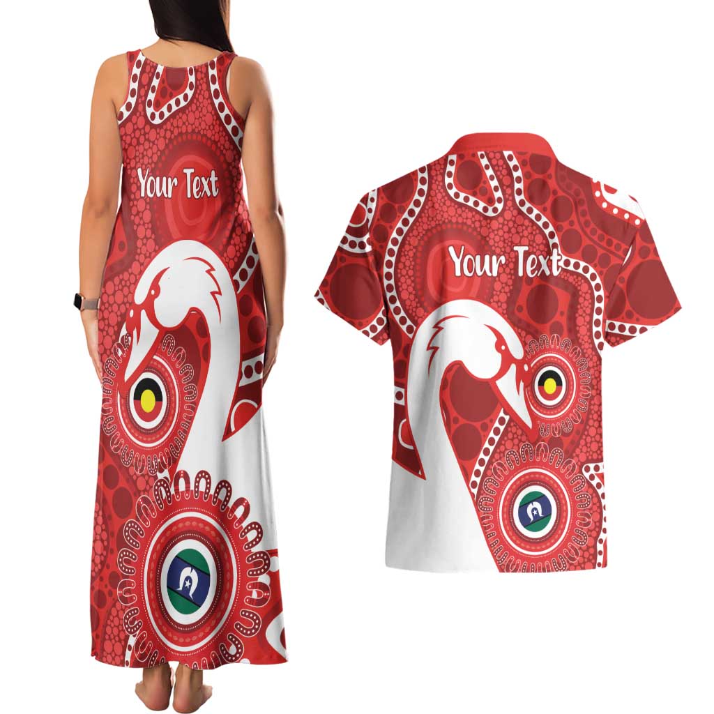 Sydney Swans NAIDOC Week 2026 Personalised Couples Matching Tank Maxi Dress and Hawaiian Shirt 50 Years of Deadly Aboriginal Art