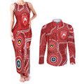 Sydney Swans NAIDOC Week 2026 Personalised Couples Matching Tank Maxi Dress and Long Sleeve Button Shirt 50 Years of Deadly Aboriginal Art