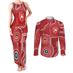 Sydney Swans NAIDOC Week 2026 Personalised Couples Matching Tank Maxi Dress and Long Sleeve Button Shirt 50 Years of Deadly Aboriginal Art