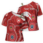 Sydney Swans NAIDOC Week 2026 Personalised Cross Shoulder Shirt 50 Years of Deadly Aboriginal Art