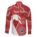 Sydney Swans NAIDOC Week 2026 Personalised Family Matching Long Sleeve Bodycon Dress and Hawaiian Shirt 50 Years of Deadly Aboriginal Art