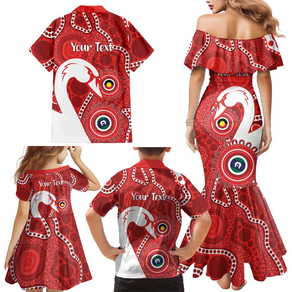 Sydney Swans NAIDOC Week 2026 Personalised Family Matching Mermaid Dress and Hawaiian Shirt 50 Years of Deadly Aboriginal Art