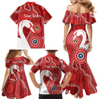 Sydney Swans NAIDOC Week 2026 Personalised Family Matching Mermaid Dress and Hawaiian Shirt 50 Years of Deadly Aboriginal Art