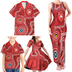 Sydney Swans NAIDOC Week 2026 Personalised Family Matching Tank Maxi Dress and Hawaiian Shirt 50 Years of Deadly Aboriginal Art