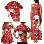 Sydney Swans NAIDOC Week 2026 Personalised Family Matching Tank Maxi Dress and Hawaiian Shirt 50 Years of Deadly Aboriginal Art