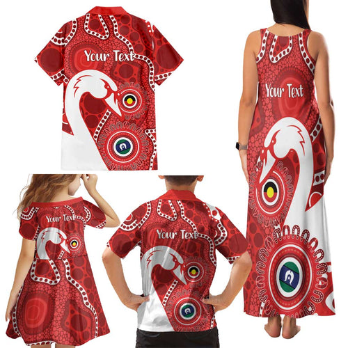 Sydney Swans NAIDOC Week 2026 Personalised Family Matching Tank Maxi Dress and Hawaiian Shirt 50 Years of Deadly Aboriginal Art