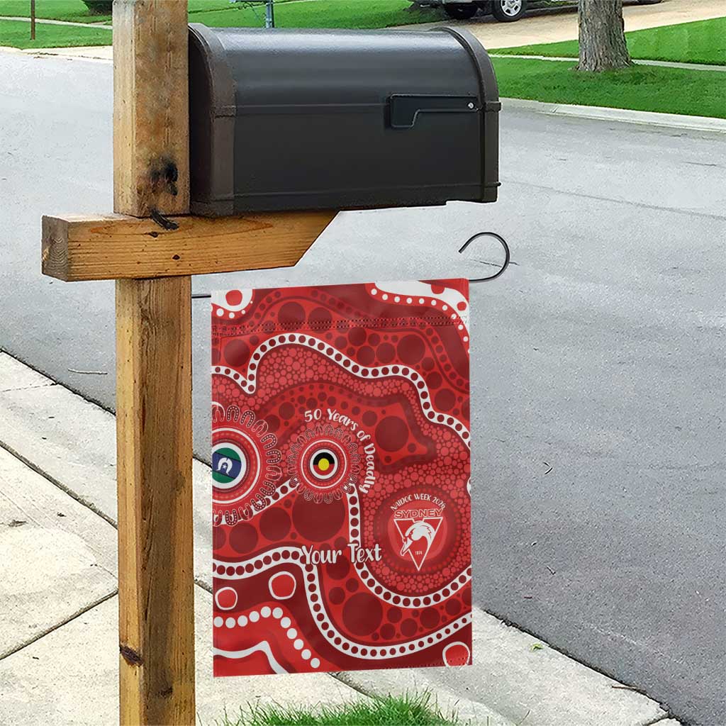 Sydney Swans NAIDOC Week 2026 Personalised Garden Flag 50 Years of Deadly Aboriginal Art