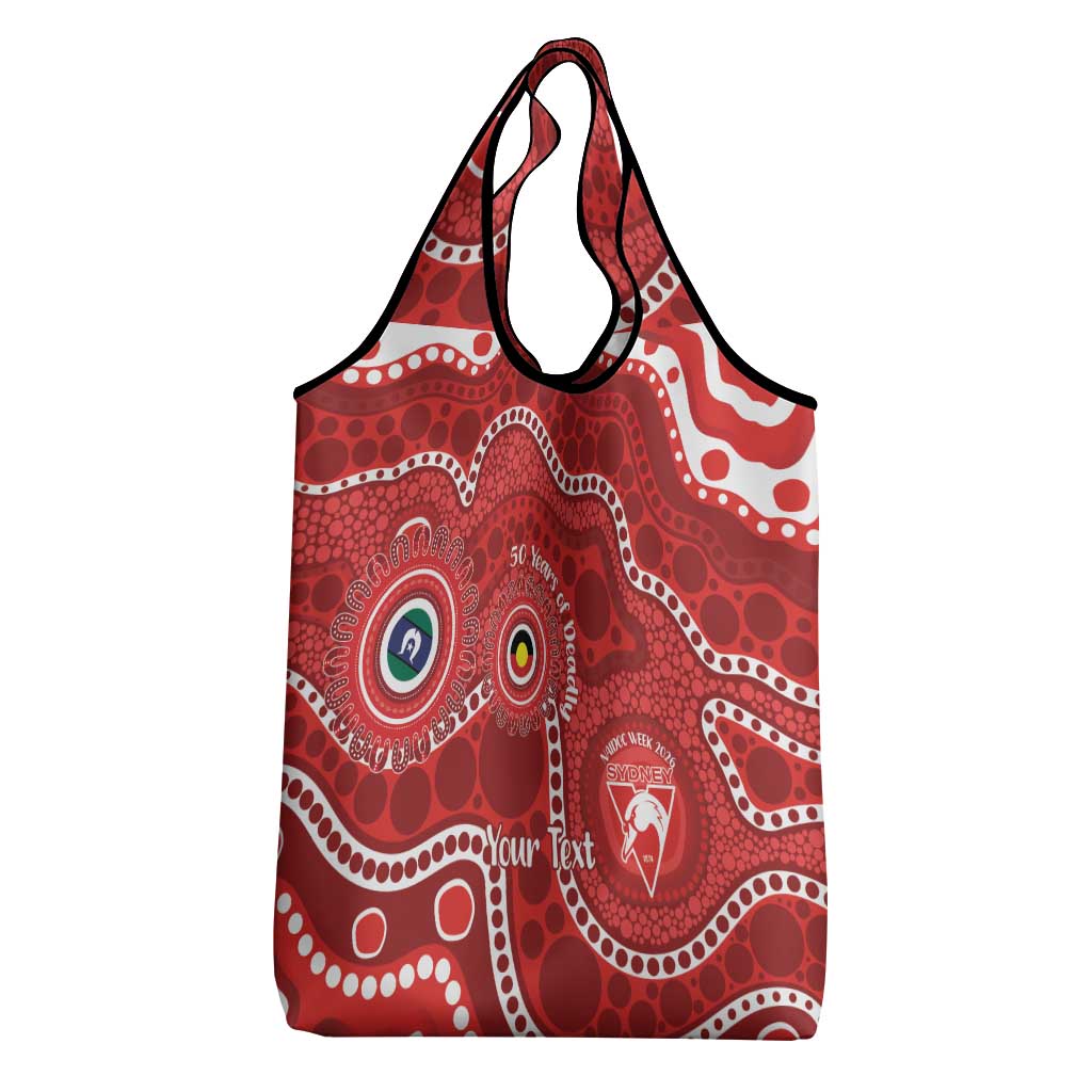 Sydney Swans NAIDOC Week 2026 Personalised Grocery Bag 50 Years of Deadly Aboriginal Art