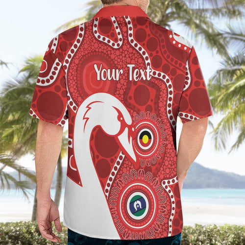 Sydney Swans NAIDOC Week 2026 Personalised Hawaiian Shirt 50 Years of Deadly Aboriginal Art
