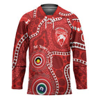 Sydney Swans NAIDOC Week 2026 Personalised Hockey Jersey 50 Years of Deadly Aboriginal Art