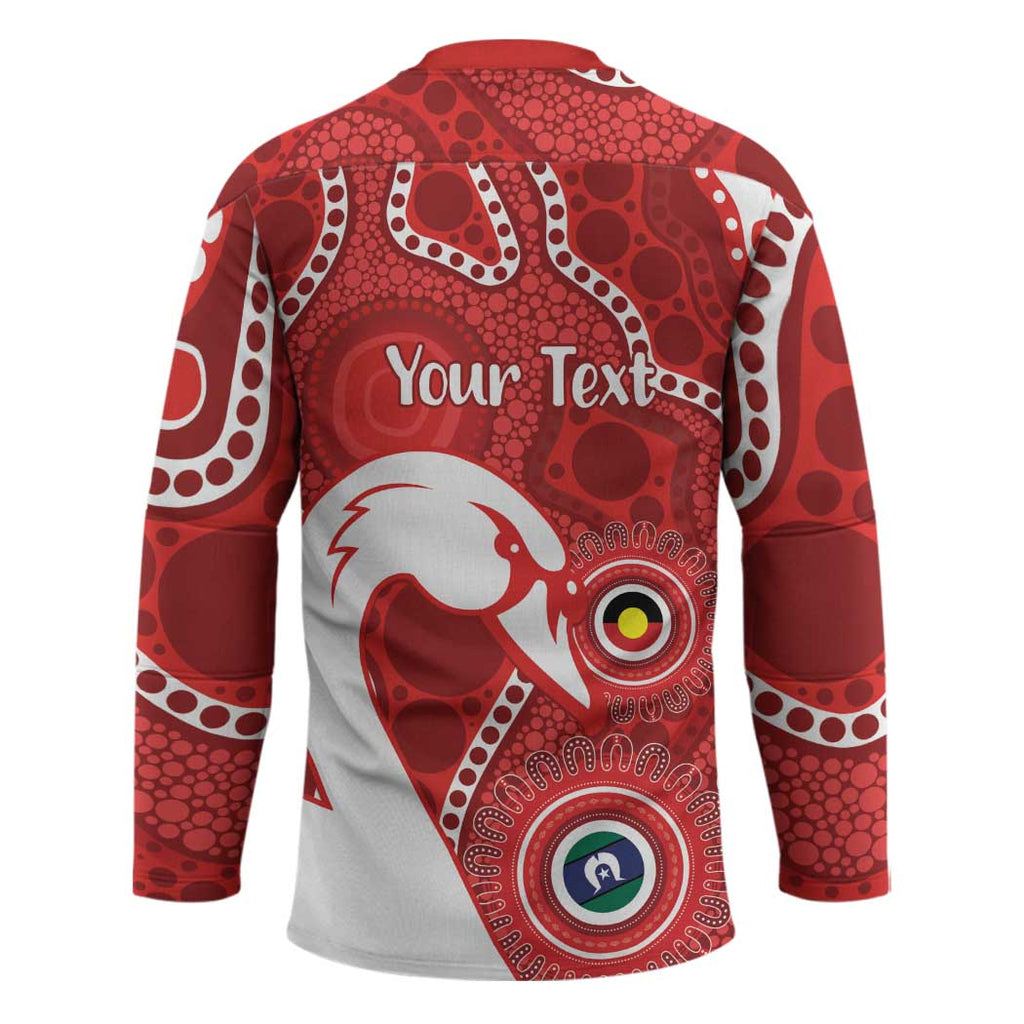 Sydney Swans NAIDOC Week 2026 Personalised Hockey Jersey 50 Years of Deadly Aboriginal Art