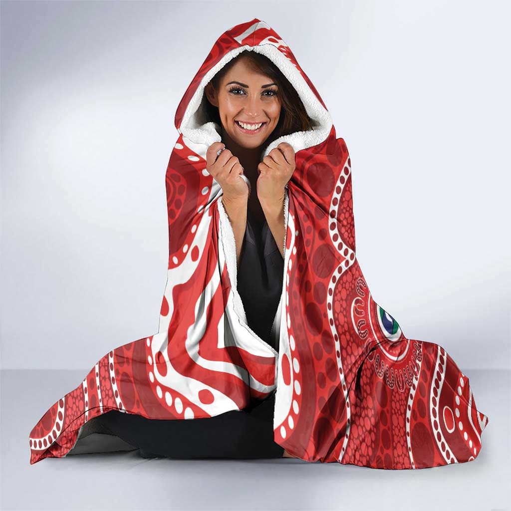 Sydney Swans NAIDOC Week 2026 Personalised Hooded Blanket 50 Years of Deadly Aboriginal Art