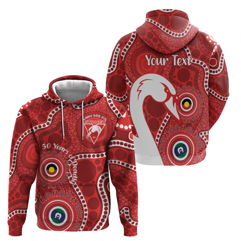 Sydney Swans NAIDOC Week 2026 Personalised Hoodie 50 Years of Deadly Aboriginal Art
