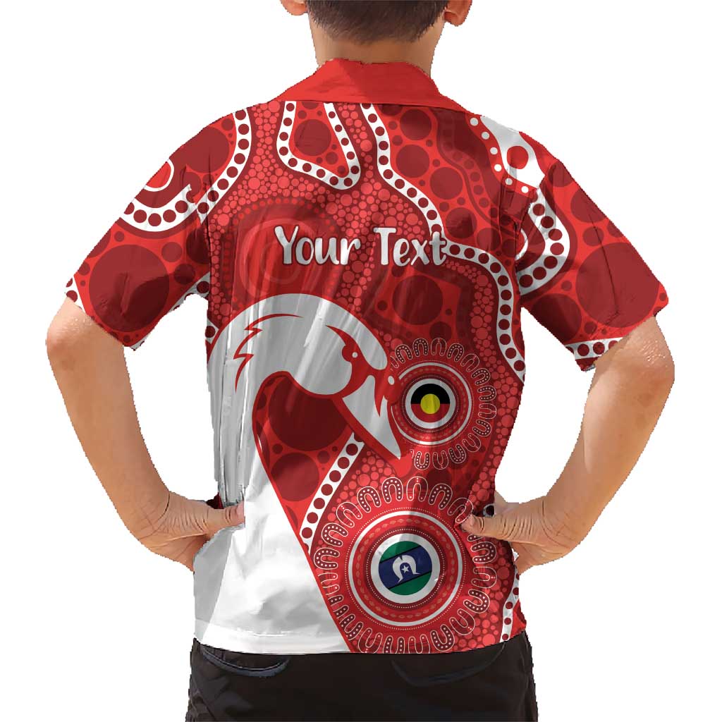 Sydney Swans NAIDOC Week 2026 Personalised Kid Hawaiian Shirt 50 Years of Deadly Aboriginal Art
