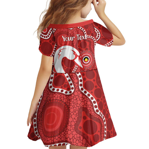 Sydney Swans NAIDOC Week 2026 Personalised Kid Short Sleeve Dress 50 Years of Deadly Aboriginal Art
