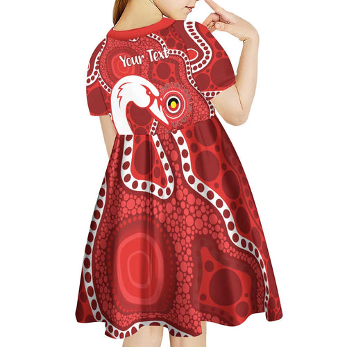 Sydney Swans NAIDOC Week 2026 Personalised Kid Short Sleeve Dress 50 Years of Deadly Aboriginal Art