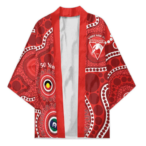 Sydney Swans NAIDOC Week 2026 Personalised Kimono 50 Years of Deadly Aboriginal Art