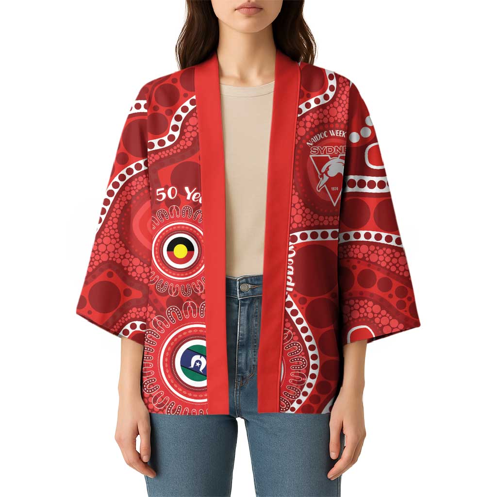 Sydney Swans NAIDOC Week 2026 Personalised Kimono 50 Years of Deadly Aboriginal Art