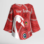 Sydney Swans NAIDOC Week 2026 Personalised Kimono Sleeve Blouse 50 Years of Deadly Aboriginal Art