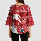Sydney Swans NAIDOC Week 2026 Personalised Kimono Sleeve Blouse 50 Years of Deadly Aboriginal Art