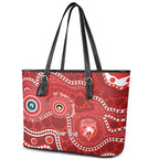 Sydney Swans NAIDOC Week 2026 Personalised Leather Tote Bag 50 Years of Deadly Aboriginal Art
