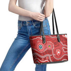 Sydney Swans NAIDOC Week 2026 Personalised Leather Tote Bag 50 Years of Deadly Aboriginal Art
