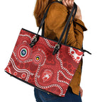 Sydney Swans NAIDOC Week 2026 Personalised Leather Tote Bag 50 Years of Deadly Aboriginal Art