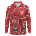 Sydney Swans NAIDOC Week 2026 Personalised Long Sleeve Polo Shirt 50 Years of Deadly Aboriginal Art